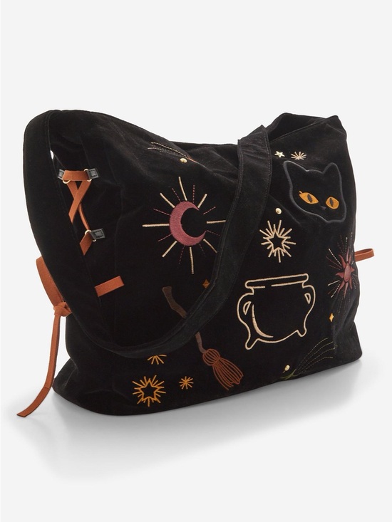 Her Universe Handbags - 🌙Her Universe Disney Hocus Pocus Icons Velvet Embroidered Crossbody Bag